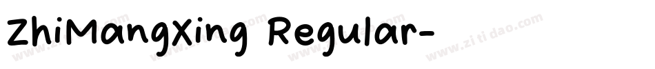 ZhiMangXing Regular字体转换